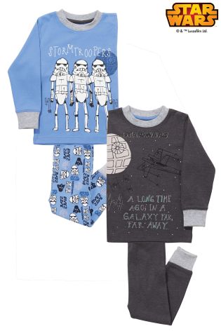 Blue Star Wars Snuggle Fit Pyjamas Two Pack (1.5-8yrs)